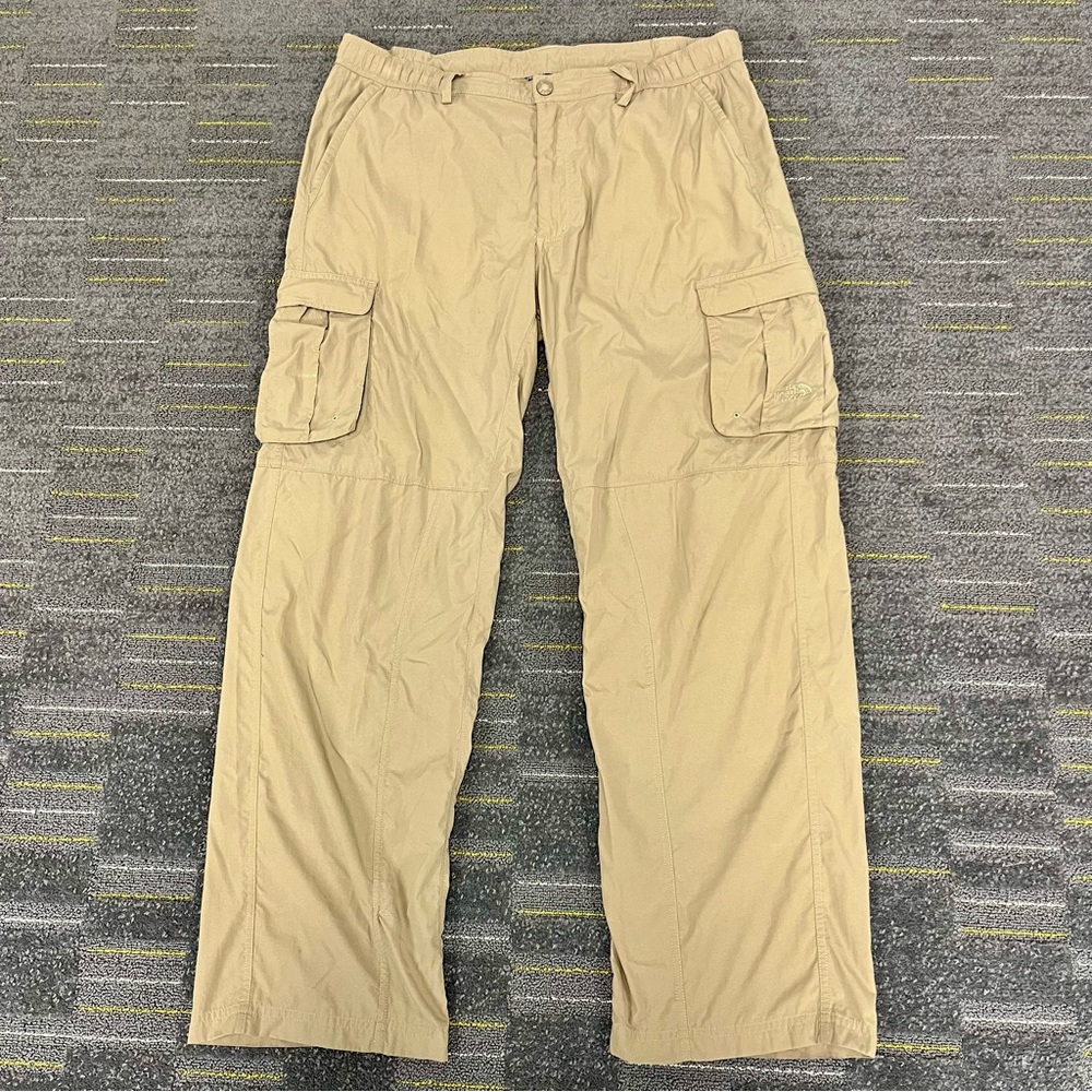 The North Face Hiking Nylon Pants Mens 36 Tan Beige Cargo Horizon Peak AT9N